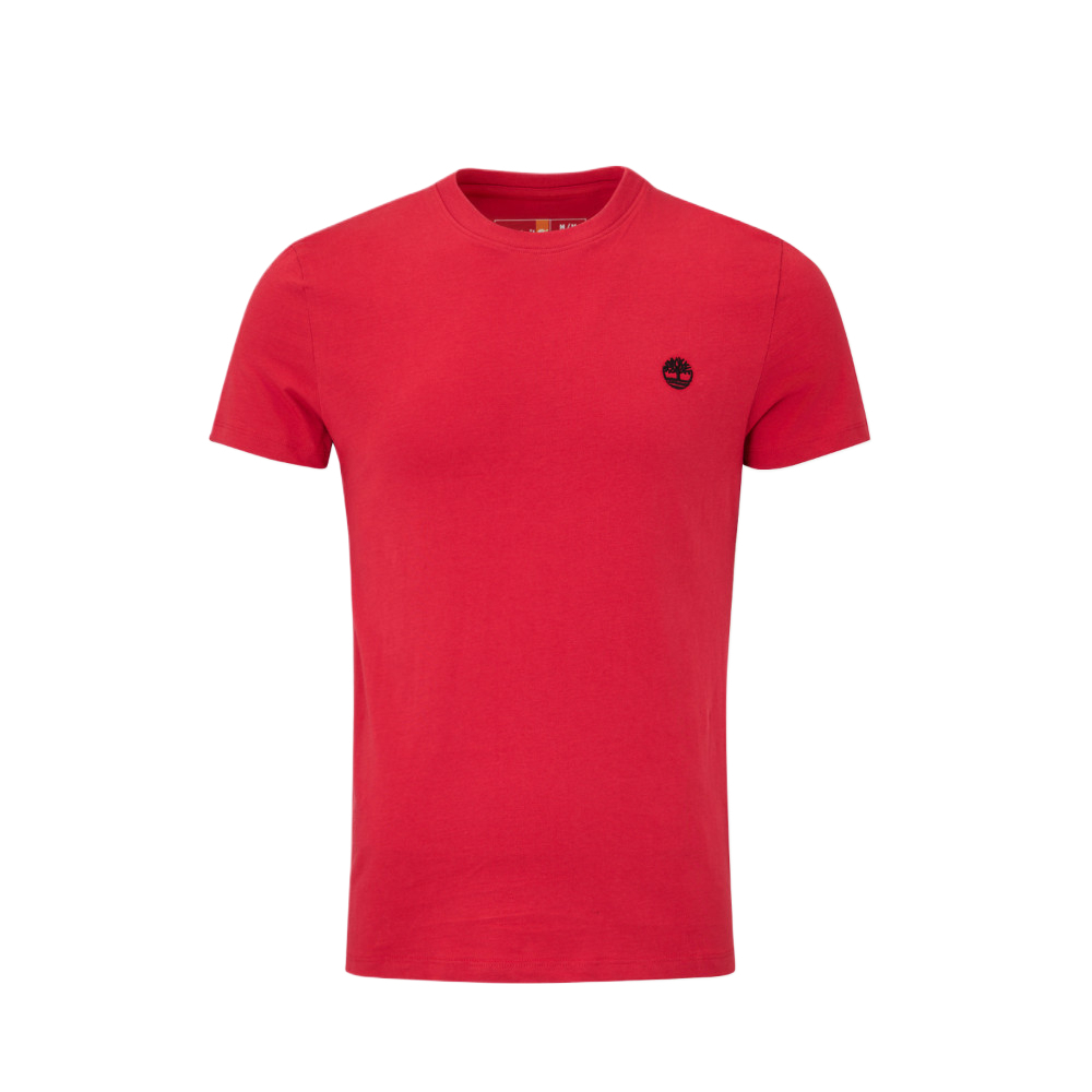 

Timberland Футболка мужская красная с круглым вырезом, умеренно прямого кроя