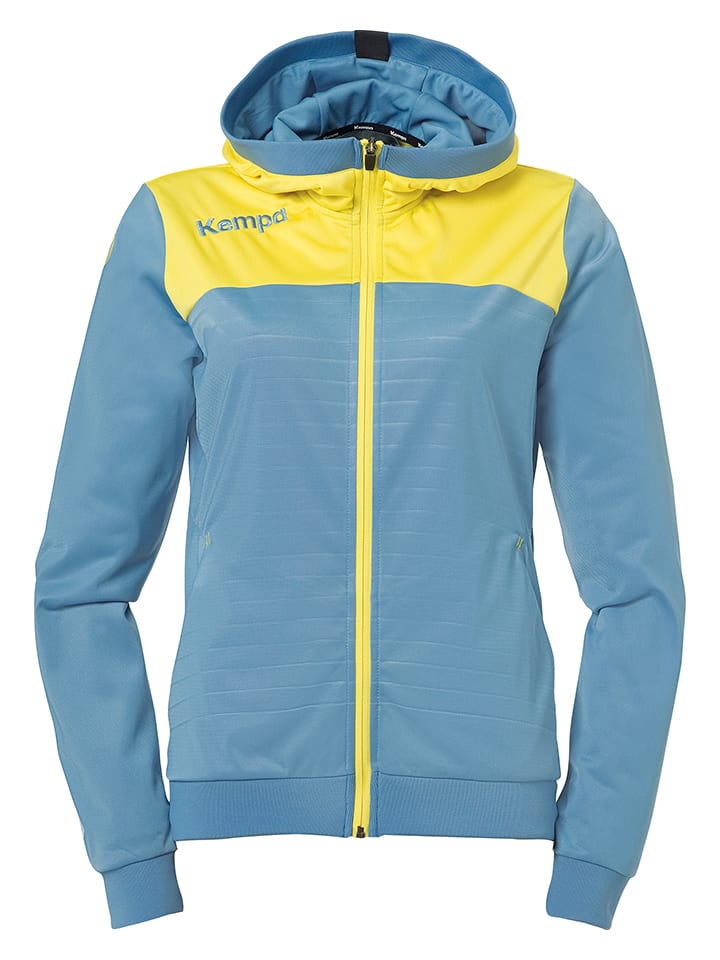

Kempa Тренировочная куртка "Emotion 2.0" светло-голубого/желтого цвета