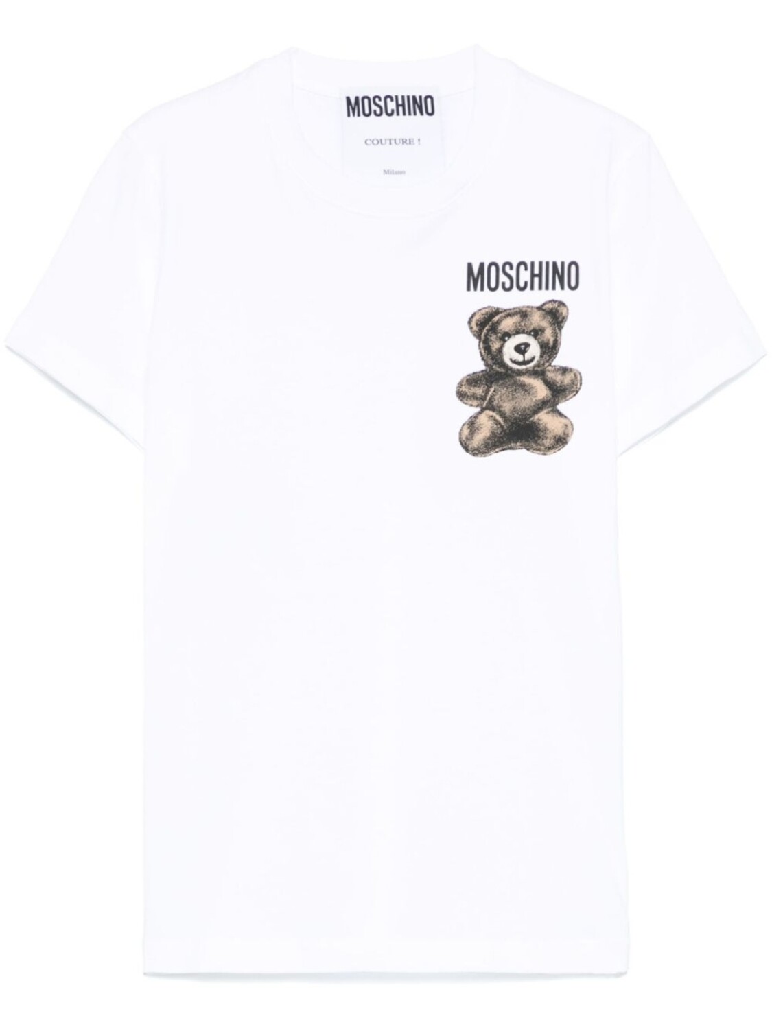 

Футболка с принтом Leo Teddy Moschino, белый