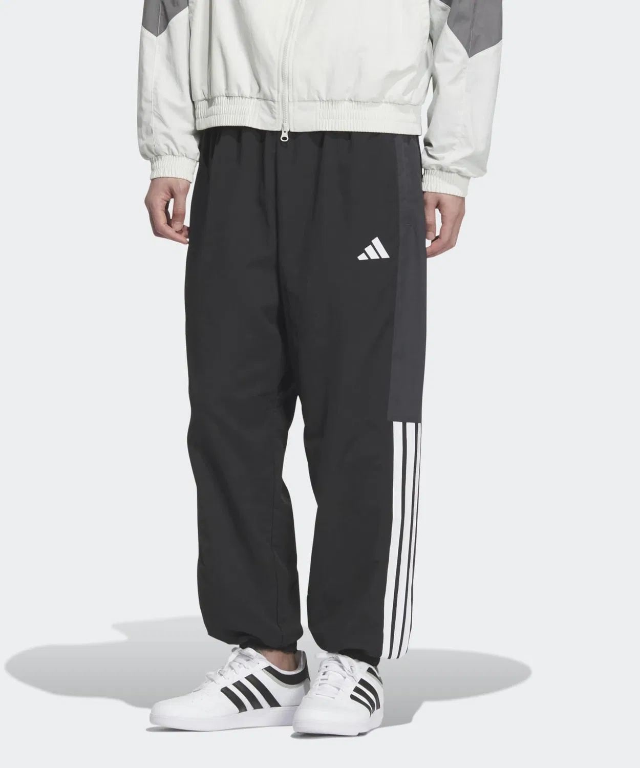 Спортивные брюки из текстурированной ткани с сетчатой подкладкой Adidas, черные
