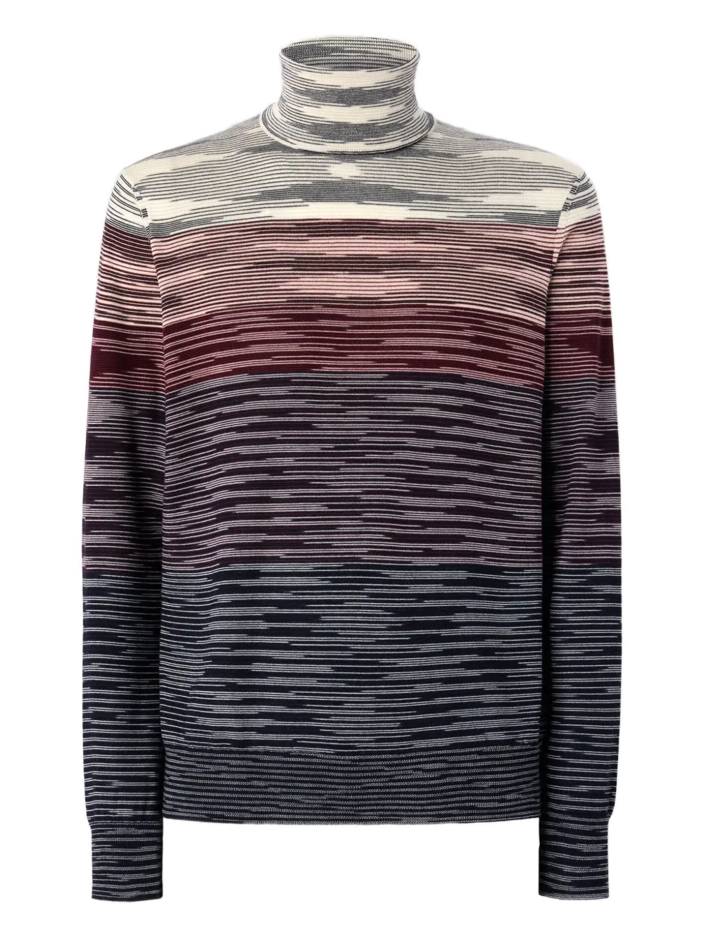 

Полосатый свитер с водолазкой Missoni, мультиколор