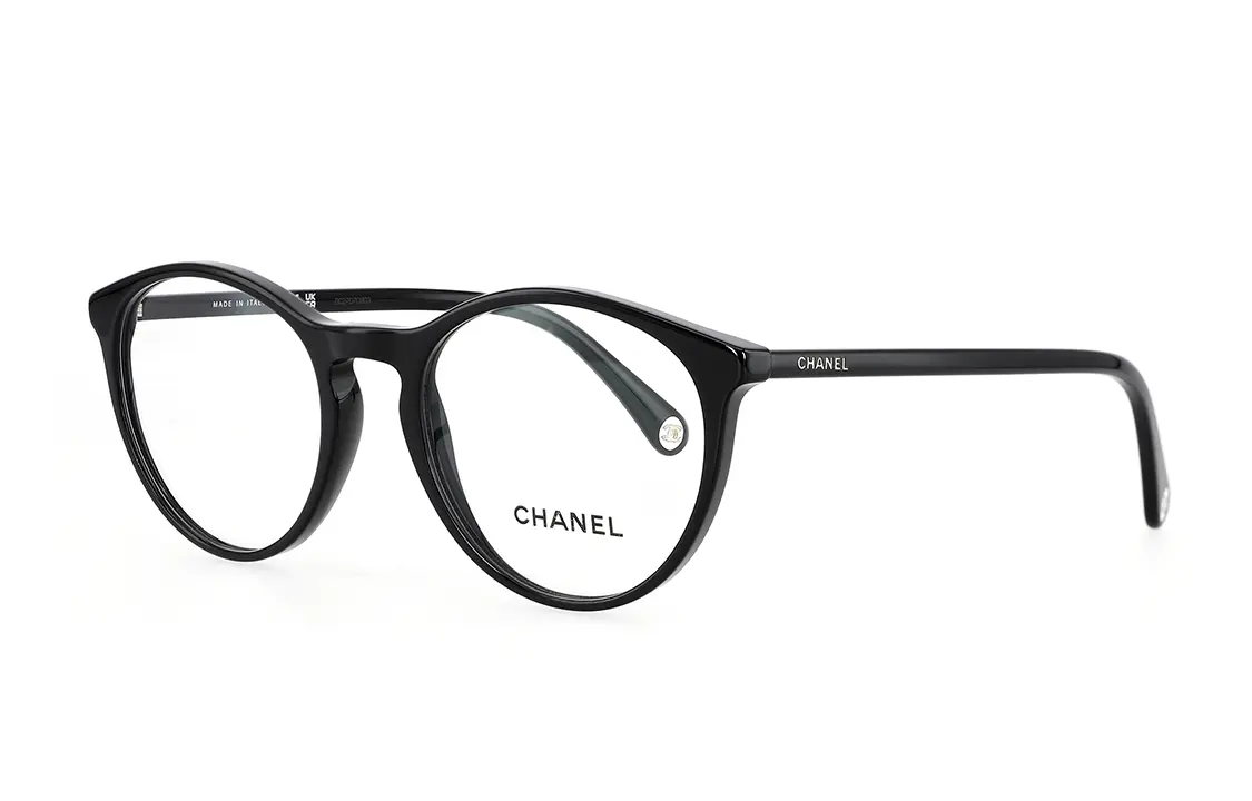 

Овальная оправа для очков унисекс черная CHANEL