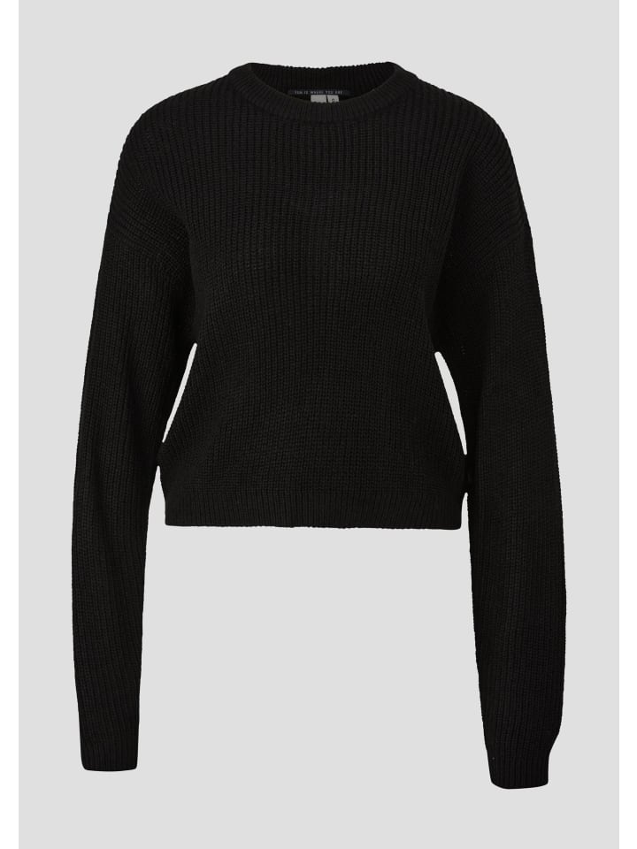 

QS Вязаный свитер цвета 9999_черный