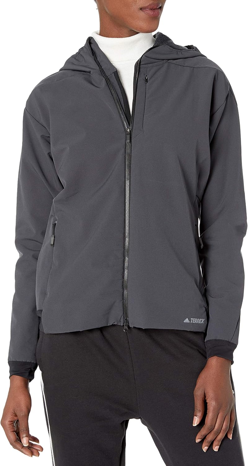 

adidas Женская утепленная мягкая куртка Hi-loft, Carbon