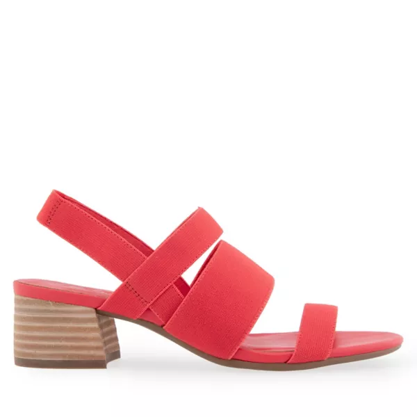 Женские босоножки Chara на каблуке с ремешком на пятке Aerosoles, цвет blackelastic — фото 2