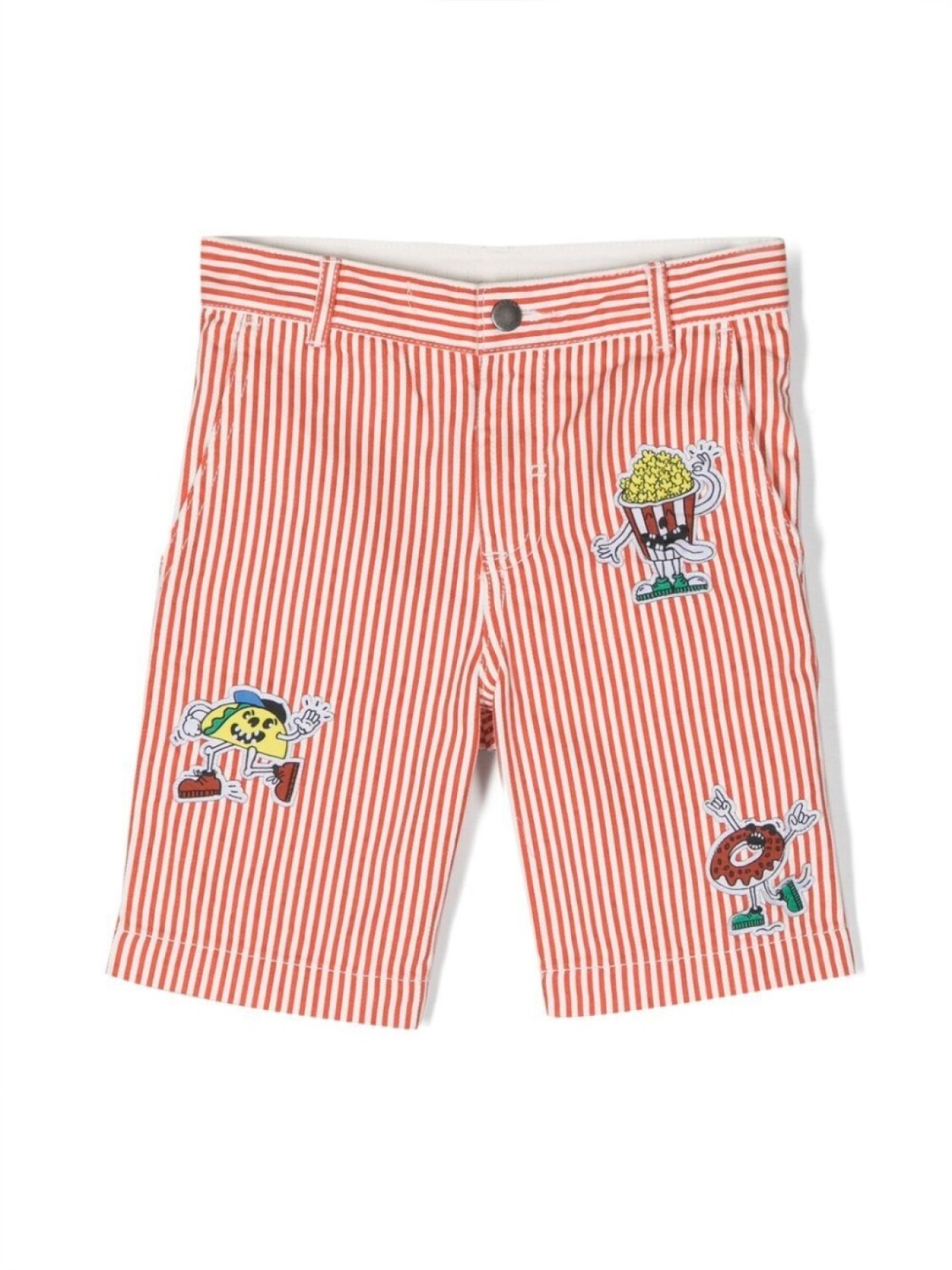 

Stella McCartney Kids шорты в полоску, красный