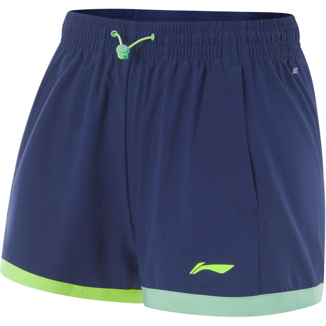 

Женские спортивные шорты LiNing Running Collection, темно-синие, неоново-желтые, охлаждающе-зеленые