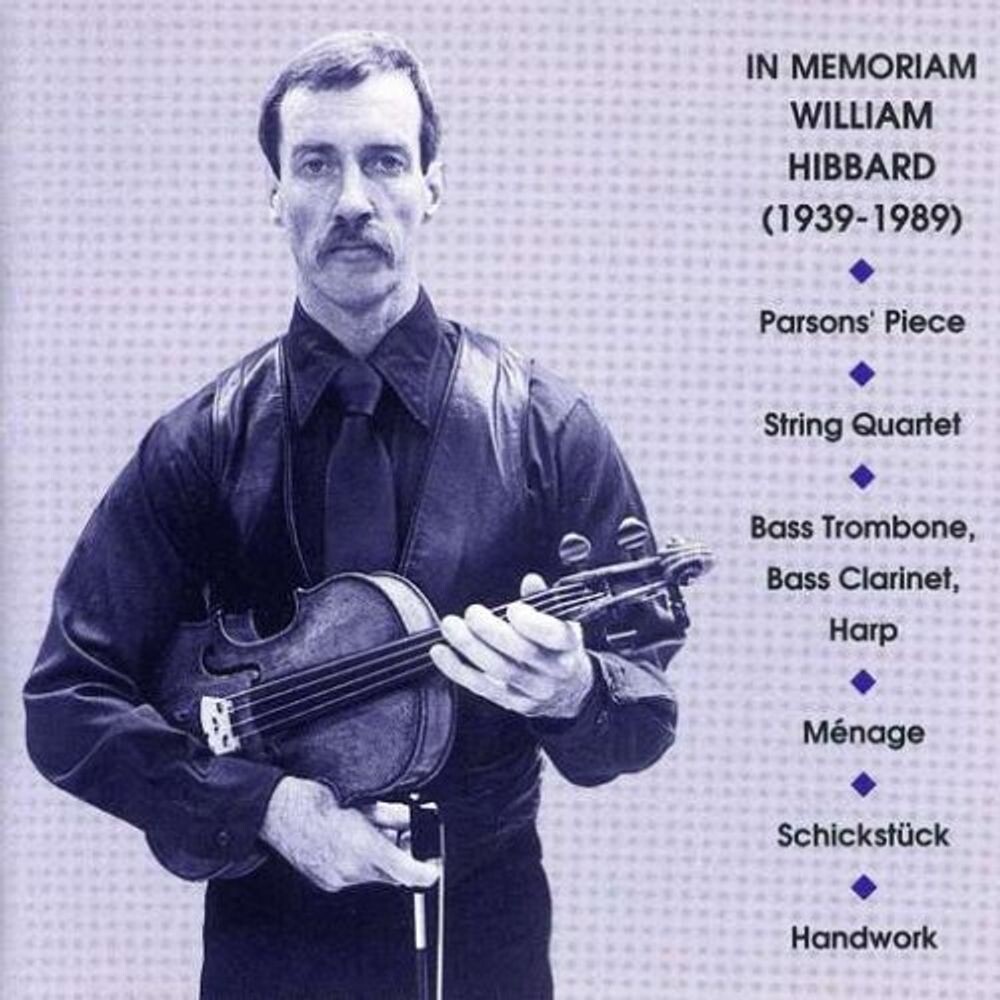 

Диск CD In Memoriam: William Hibbard - Hibbard