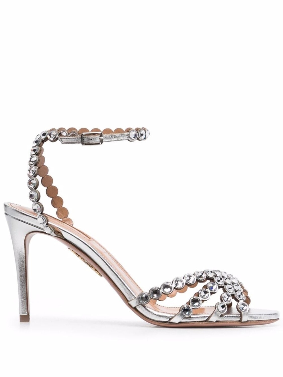 

Aquazzura босоножки Tequila 85, серебристый