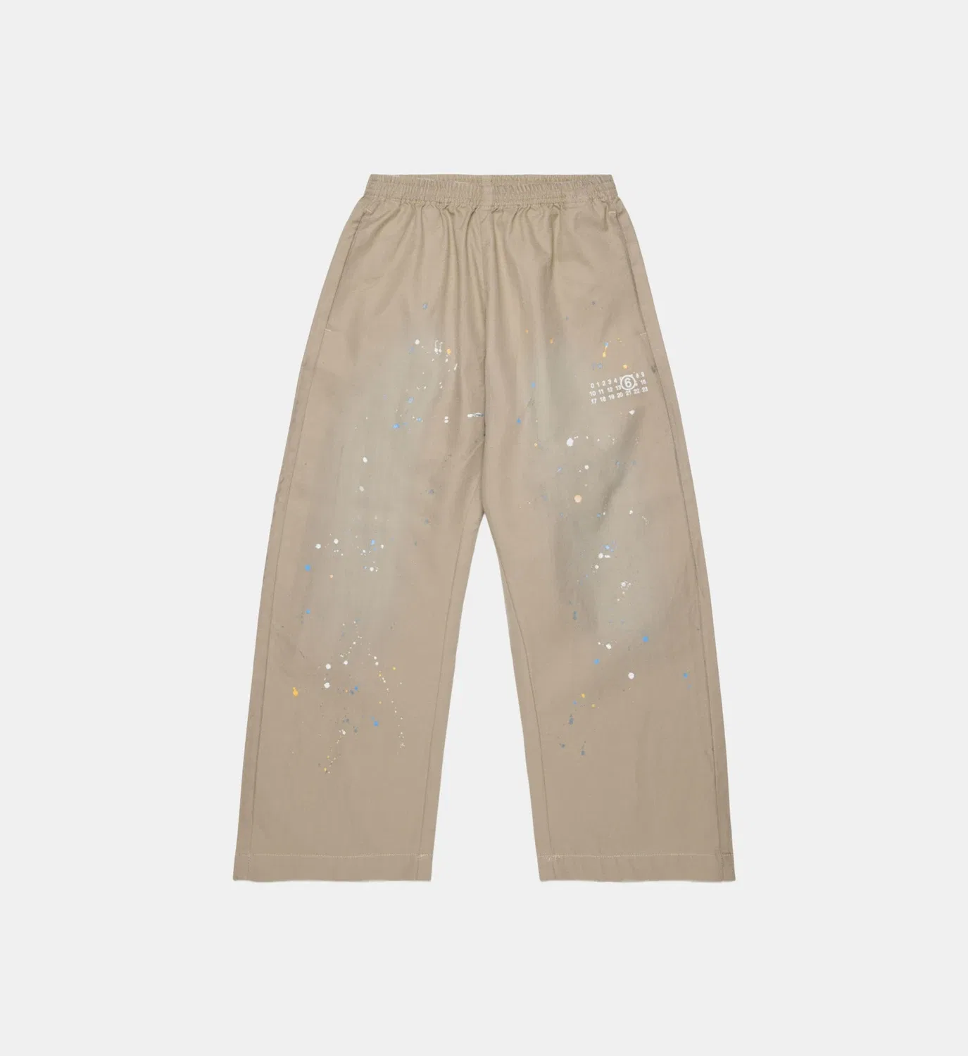 Чиносы с логотипом MM6 Maison Margiela, бежевый