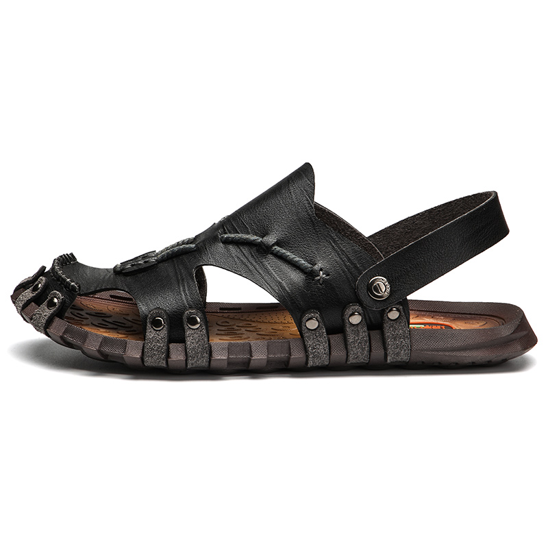 

Сандалии с одним ремешком мужские CANUVEN, Black