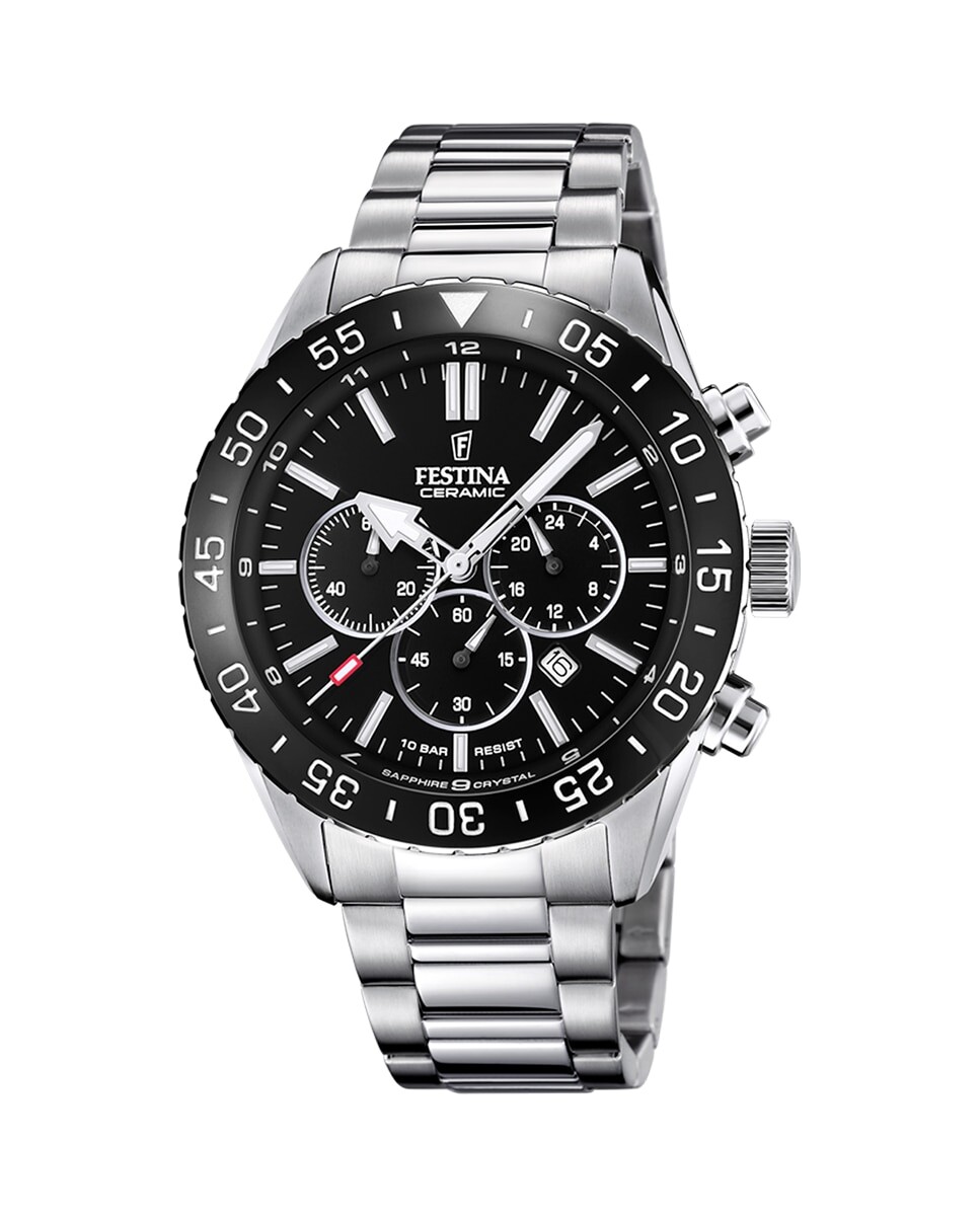 

F20575/3 Мужские керамические часы из стали Festina, серебро