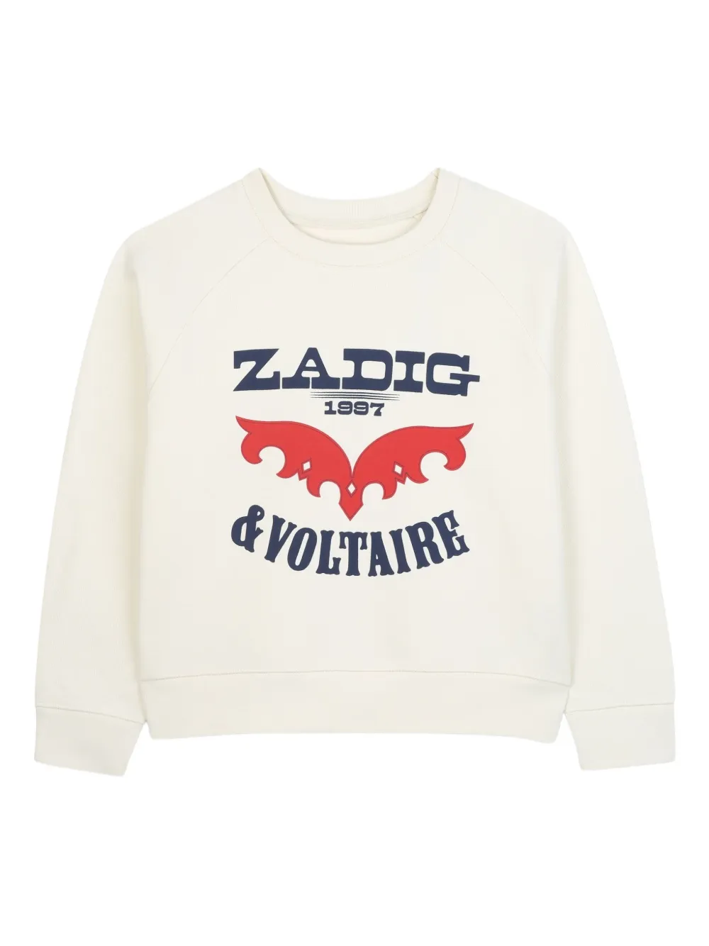 

Толстовка с графичным принтом Zadig & Voltaire Kids, белый