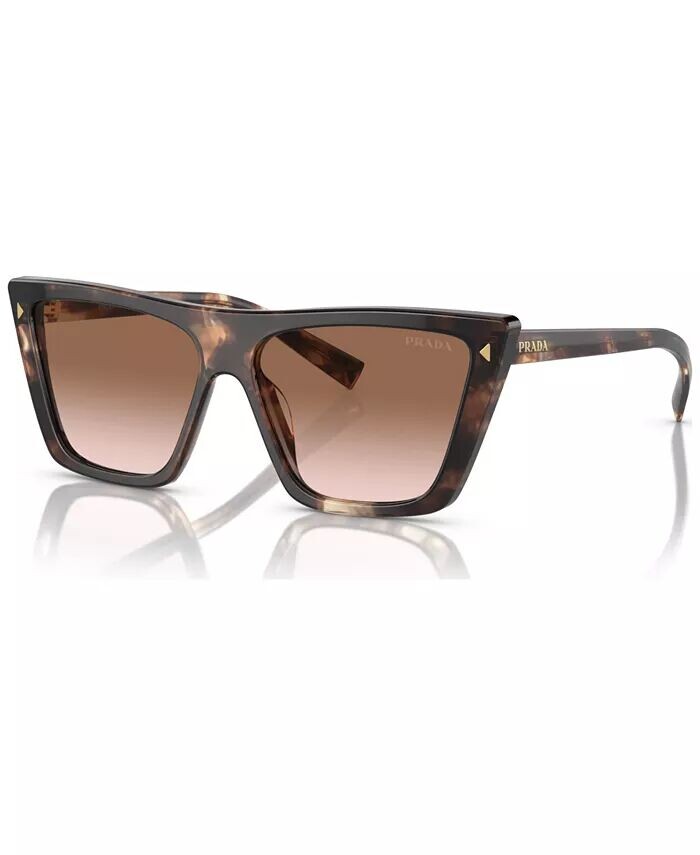 

Женские солнцезащитные очки Signature Butterfly, PR 21ZS PRADA, коричневый
