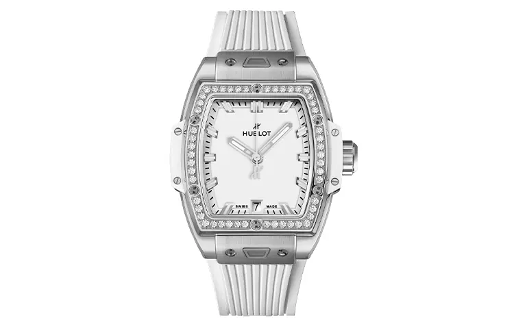 

HUBLOT Мужские часы с автоподзаводом механизмом Big Bang Soul, белый циферблат 39 мм, корпус из титана, ремешок из резины