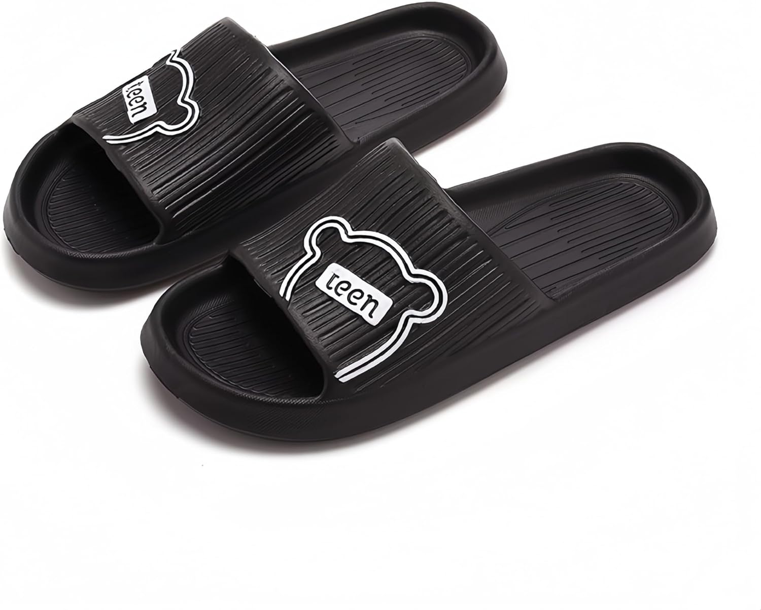 

Шлепанцы icosylify для женщин и мужчин, ультракомфортные, противоскользящие, черный