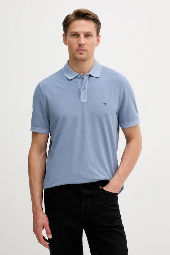 

Хлопковая поло Tommy Hilfiger, синий