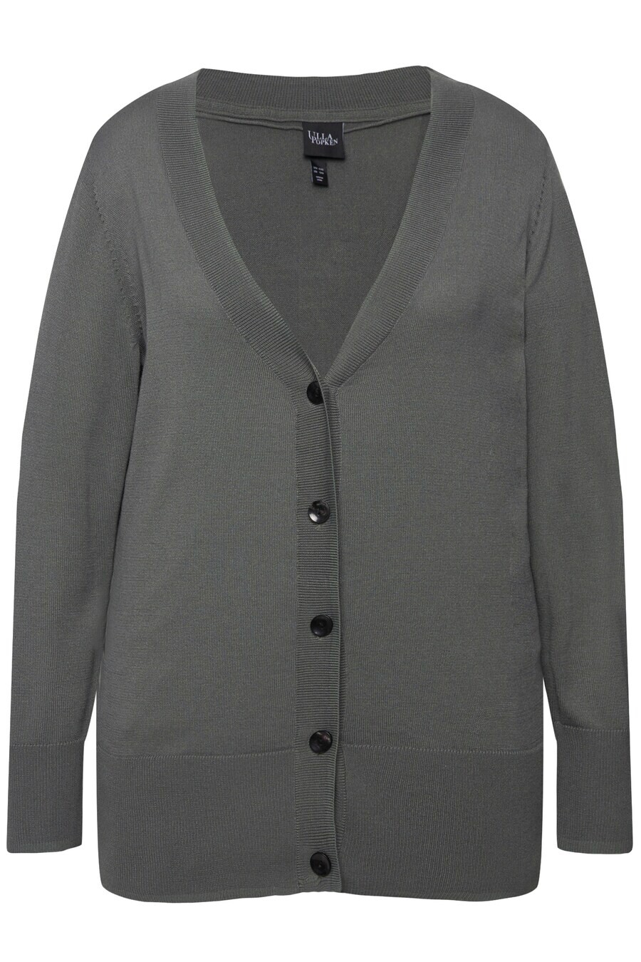

Вязаный кардиган Ulla Popken Knit Cardigan, серый
