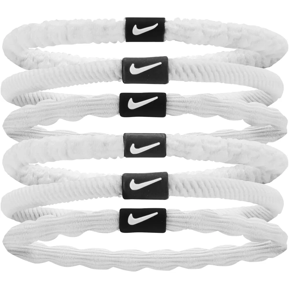 Набор резинок для волос Nike Flex (6 шт.) Nike, White/Black/White