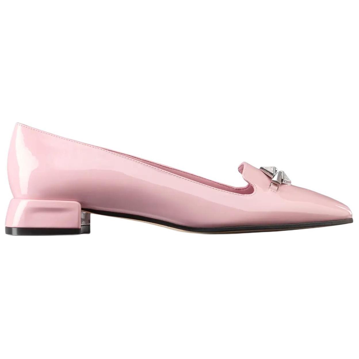 Рави Плоские Повседневные Туфли Женские Розовые Jimmy Choo — фото 2