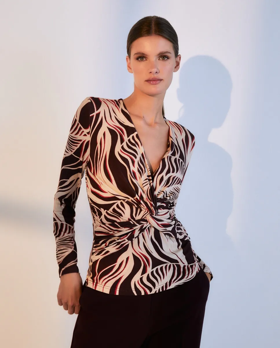

Женская футболка с длинным рукавом Woman El Corte Inglés, красный