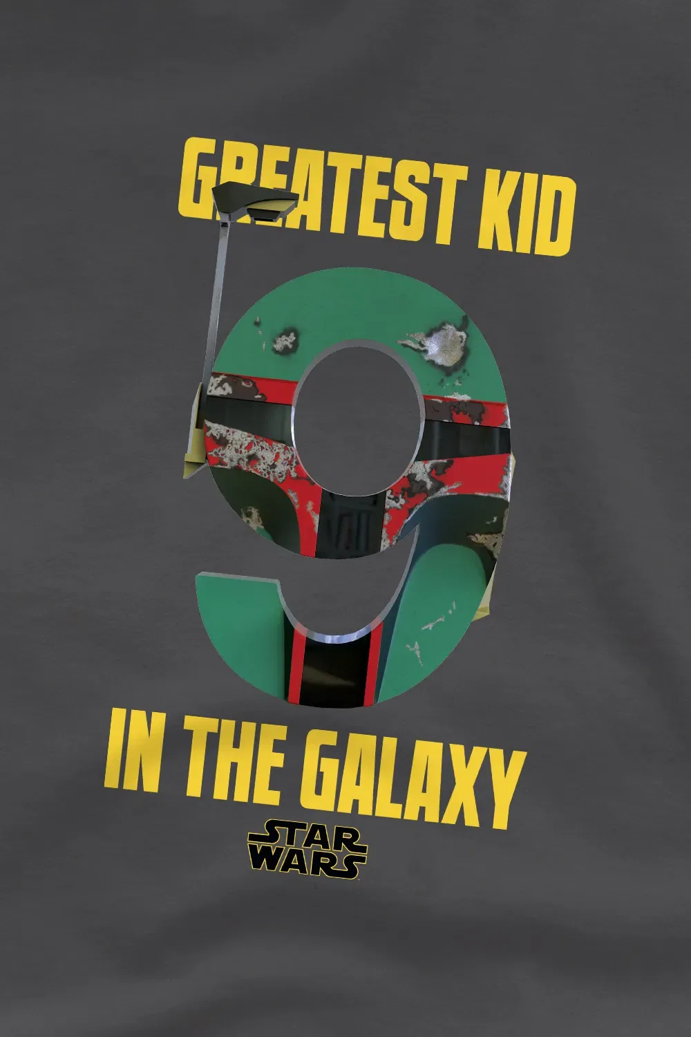 Футболка детская Boba Fett Star Wars, антрацитовый — фото 2