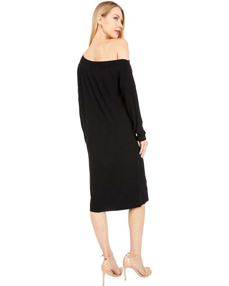 

Платье Norma Kamali Long Sleeve Drop Shoulder Dress, цвет Black 2