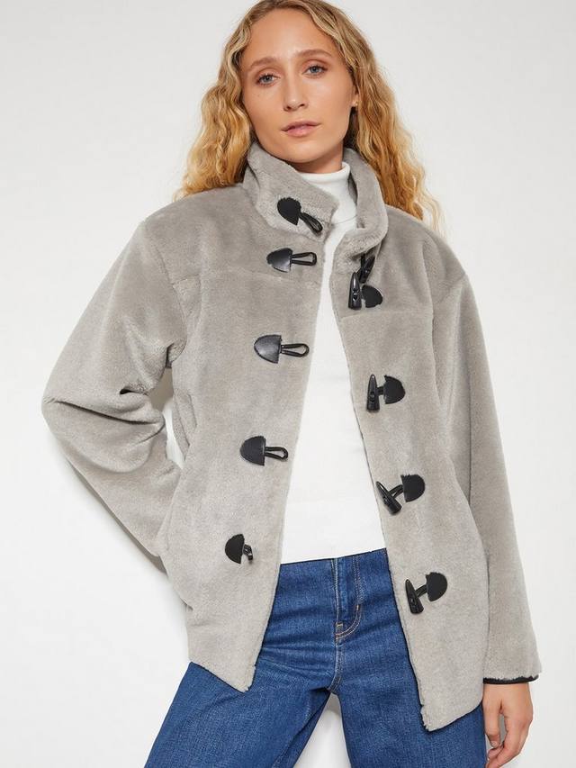 

Пуховик из искусственного меха дакота Monsoon, цвет Mink