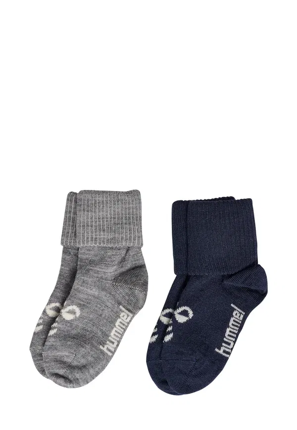 Носки Hummel, 2 пары, dress blues/grey melange