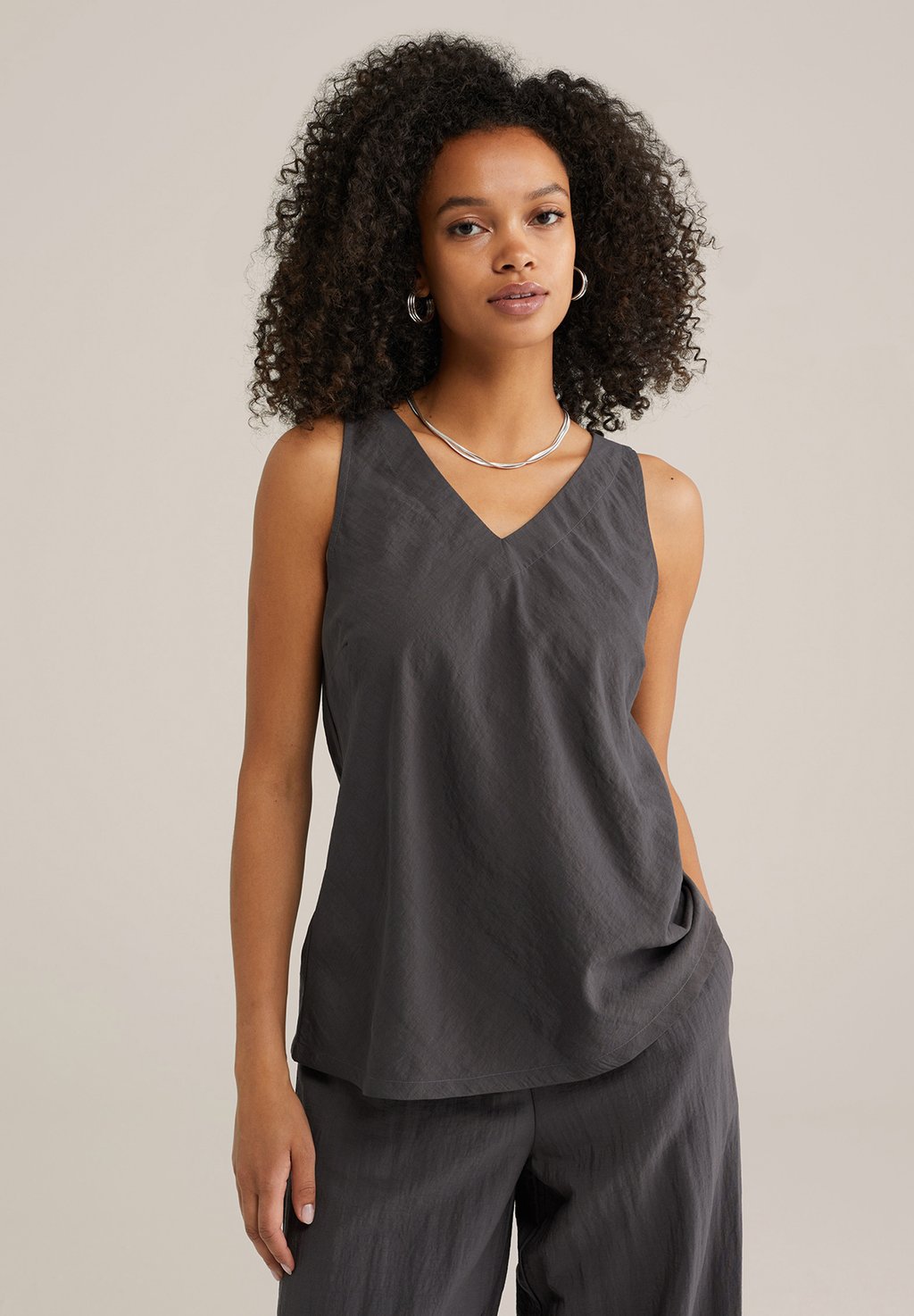 

Топ Blouse WE Fashion, темно-серый
