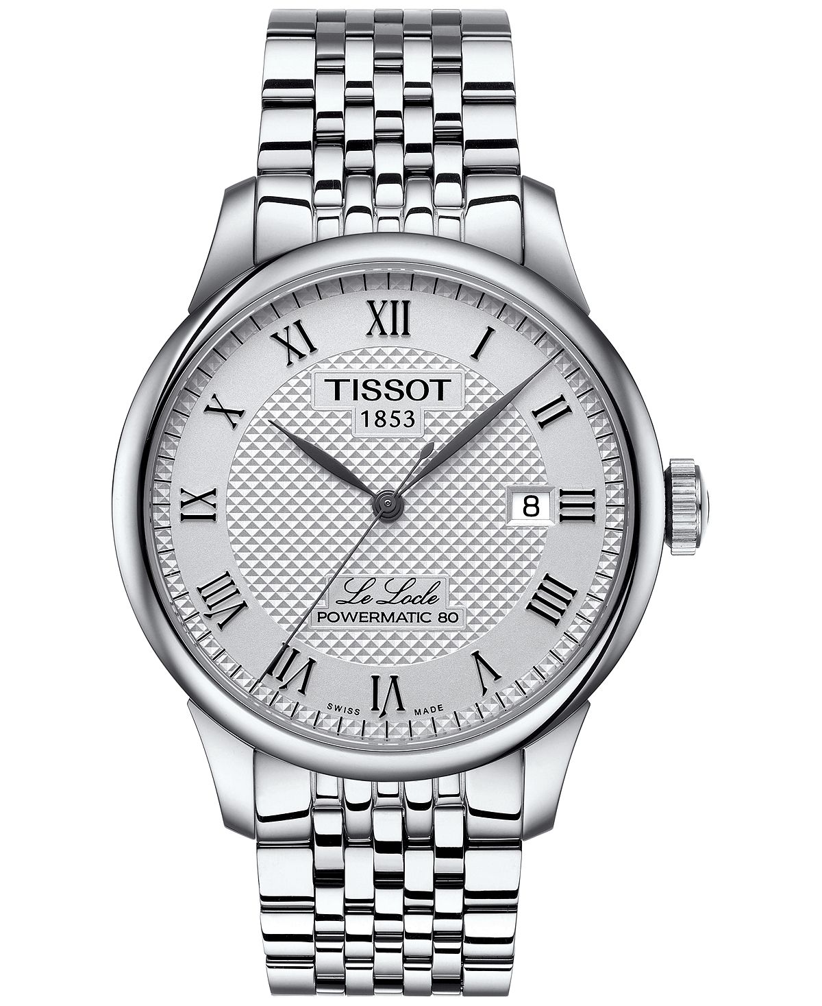 

Мужские швейцарские часы Le Locle с браслетом из нержавеющей стали 39 мм Tissot