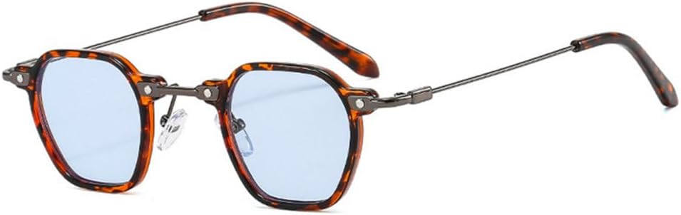 

Круглые солнцезащитные очки 2027 года для женщин и мужчин в стиле панк с градиентными линзами, оправой из сплава и металла, модные солнцезащитные очки MTZJH, C07 Leo Blue