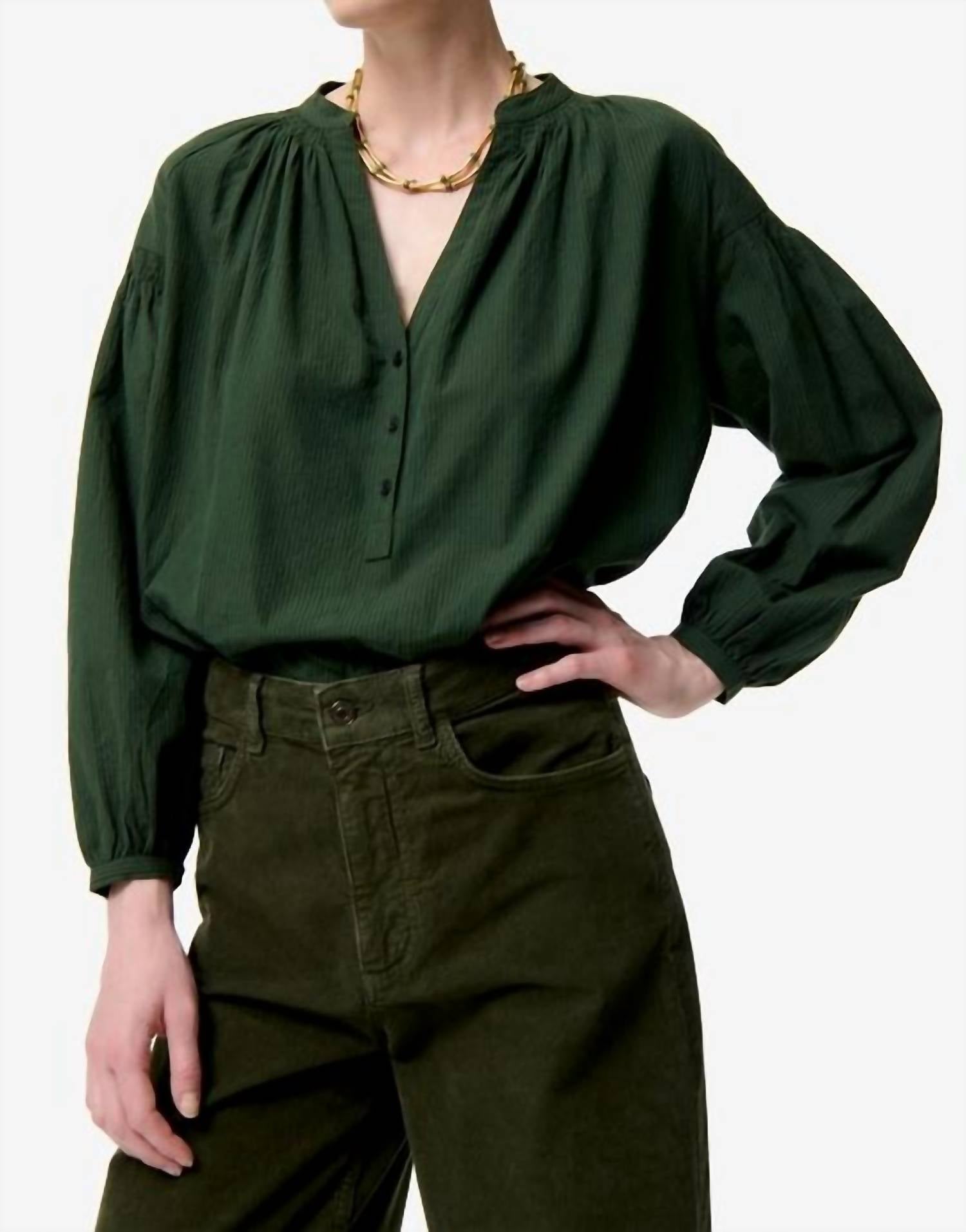 

Vanessa Bruno Блузка Nipoa темно-зеленого цвета