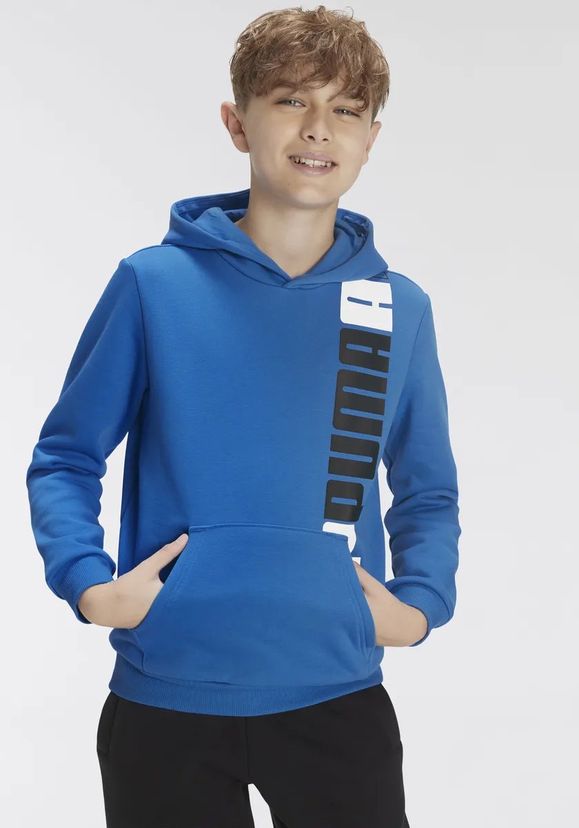 

Толстовка PUMA с капюшоном "ESS+ LOGO LAB HOODIE FL B", синий