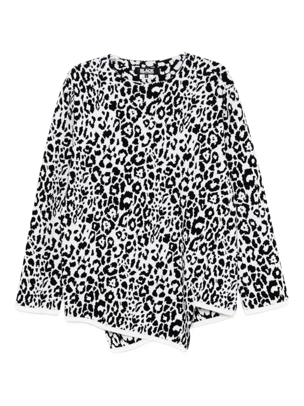 

Толстовка с анималистичным принтом Black Comme Des Garçons, белый