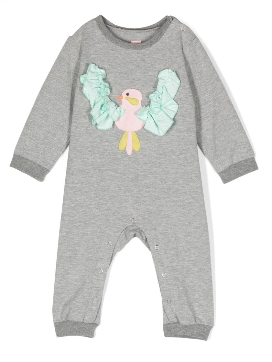

Wauw Capow By Bangbang appliqué-detail long-sleeved bodysuit, серый