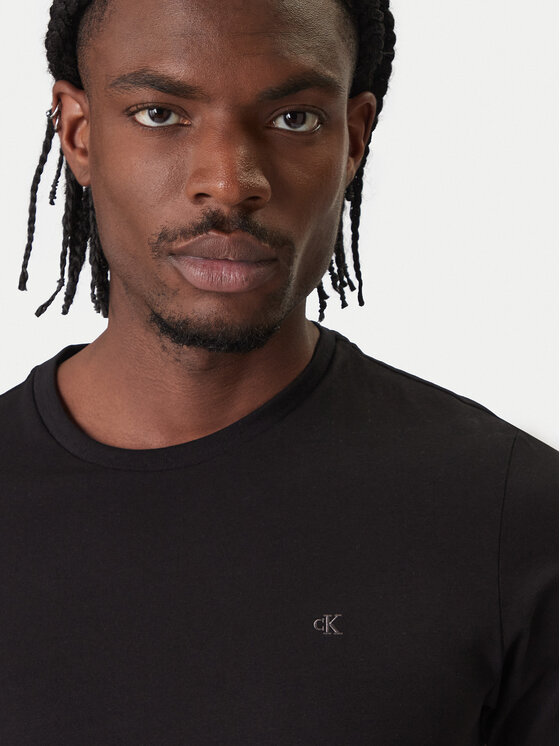 Футболка slim fit LV04LC240G Calvin Klein, черный — фото 4