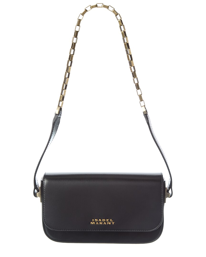 

Кожаная сумка через плечо Isabel Marant Lizza, черный