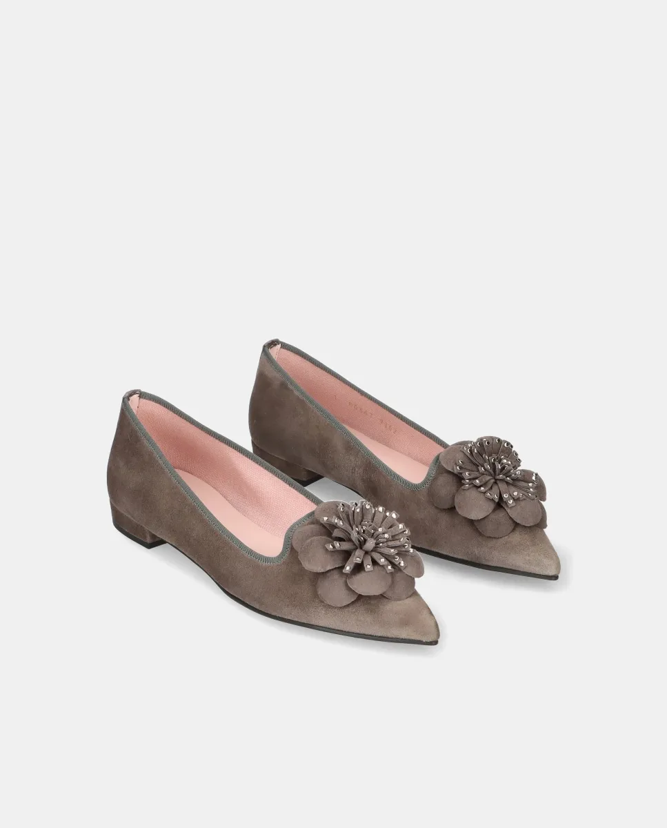 Женские лоферы Clementine из мягкой замши Pretty Ballerinas, серый — фото 3