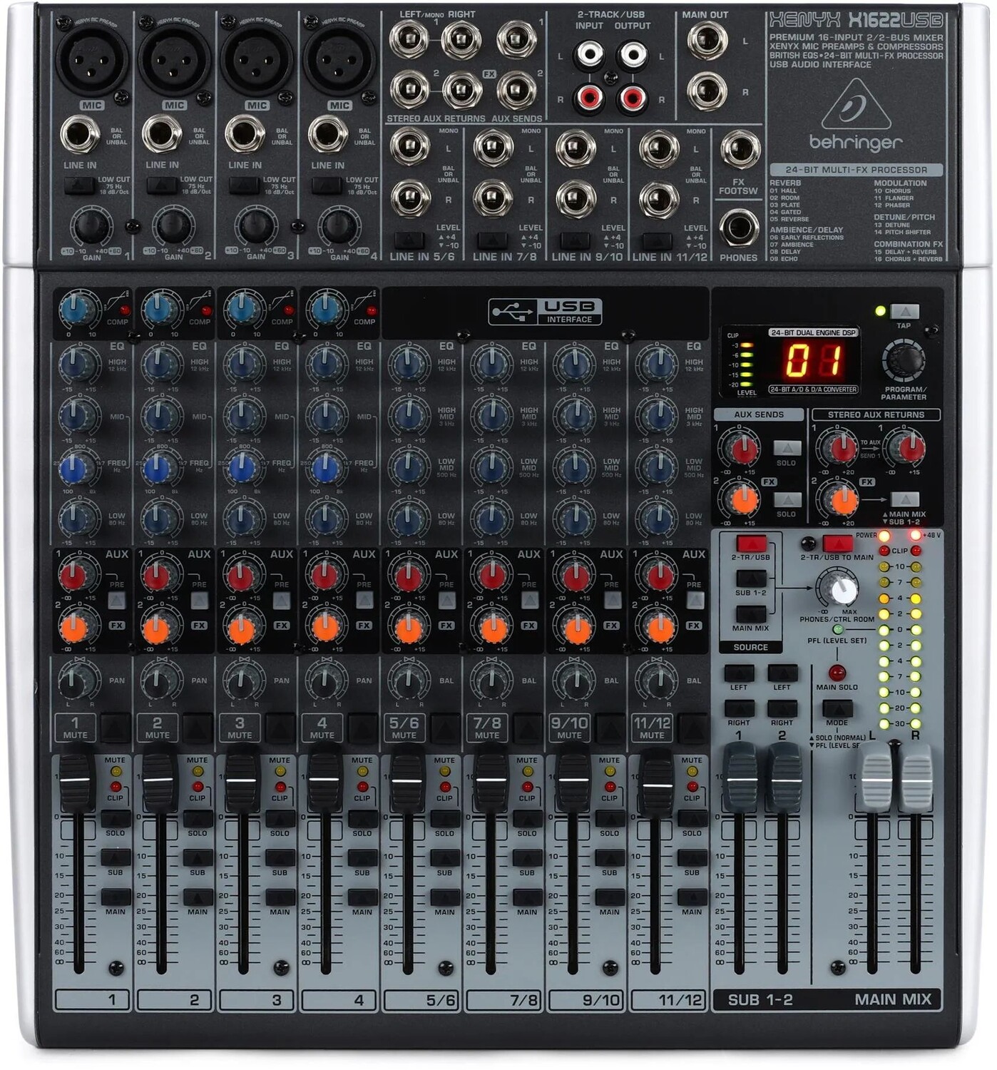 Микшерный Пульт Behringer Qx2222usb Купить