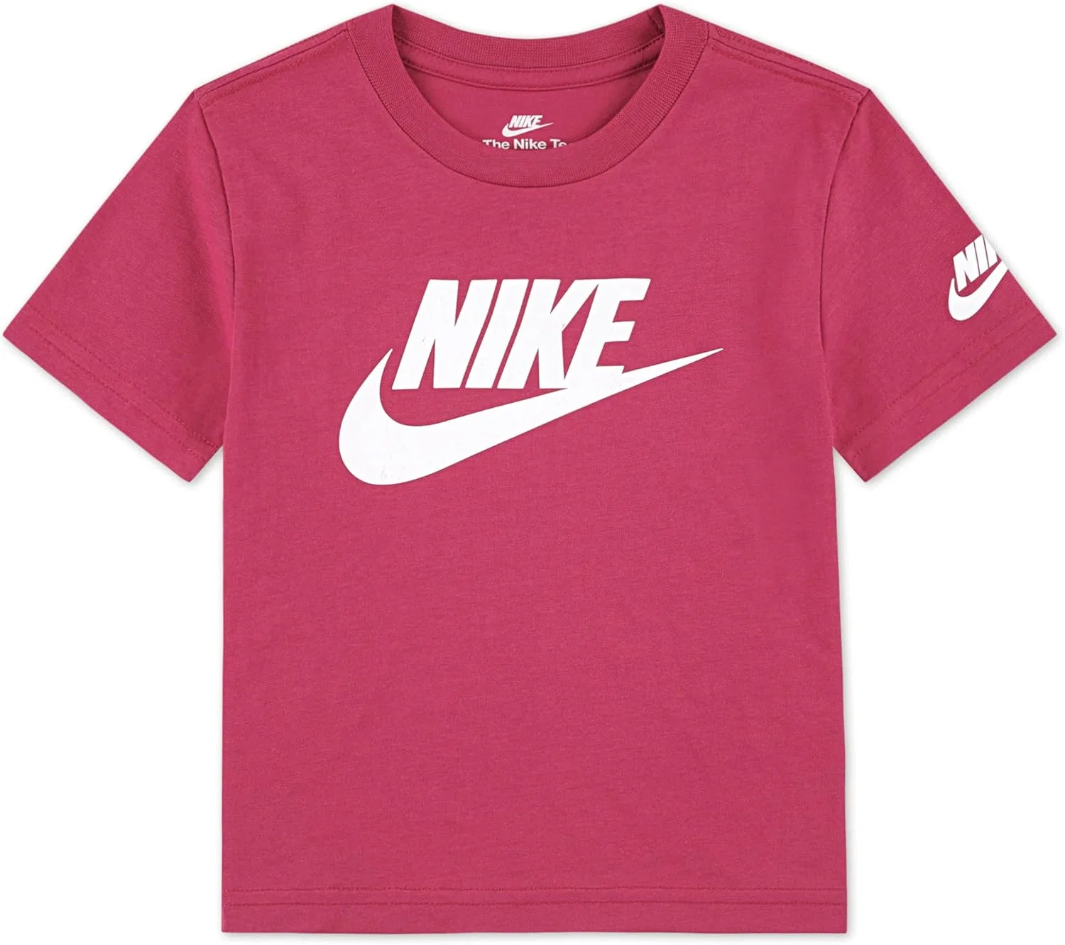 Футболка детская с логотипом Swoosh Nike, Sweet Beet