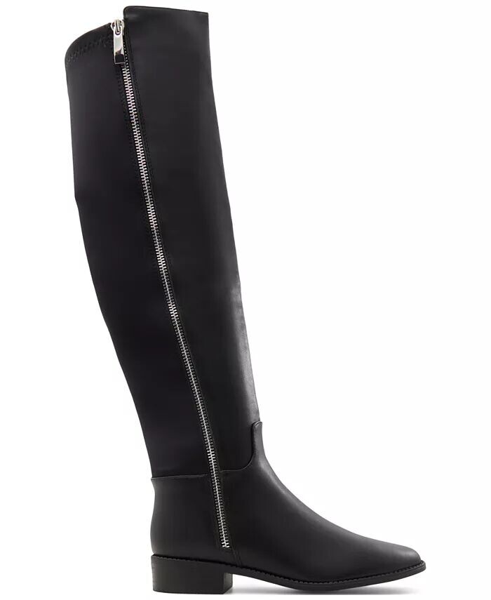 Женские сапоги Aahliyah Almond-Toe до колена на молнии ALDO, черный — фото 2