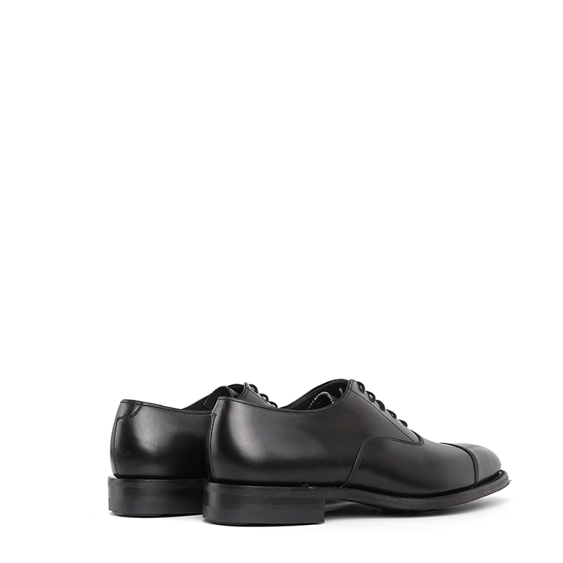 LOAKE Мужские туфли черные на низком каблуке с резиновой подошвой, цвет Black with Rubber Sole — фото 3