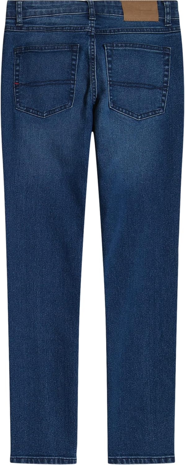 Джинсы Tommy Hilfiger Boys' Legacy с пятью карманами, эластичные, узкие, прямого покроя, Classic Portola — фото 2