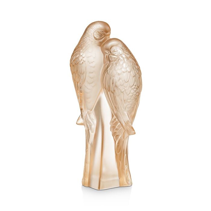 

Фигурка Lalique 2 Parakeets, золотой блеск