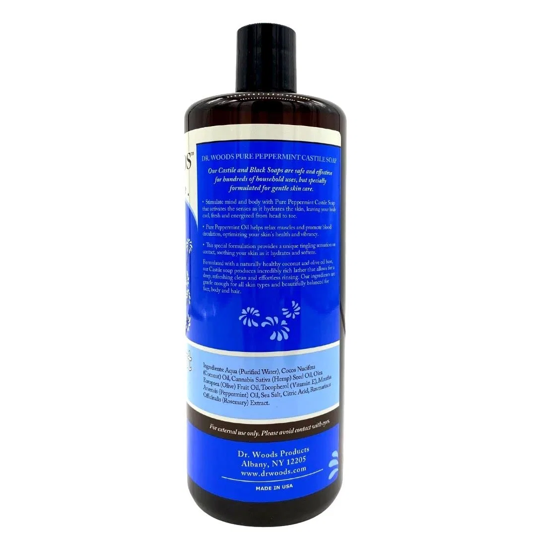 Натуральное кастильское мыло Dr. Woods Naturals Marseille с мятой, 946 мл Dr. Woods — фото 2
