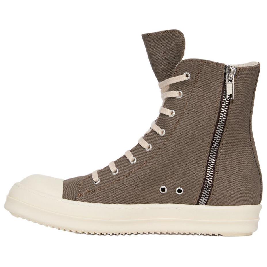 Rick Owens DRKSHDW Высокие кроссовки Canvas мужские green — фото 4