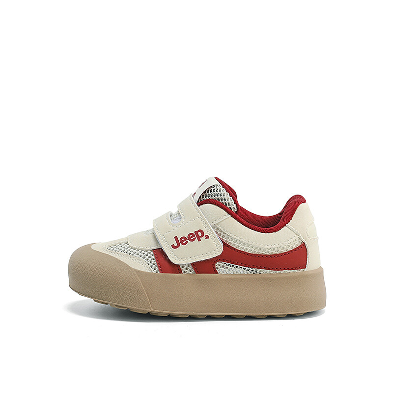 

Детские кроссовки для скейтбординга Kids Low-top Red Jeep, бежевый/красный