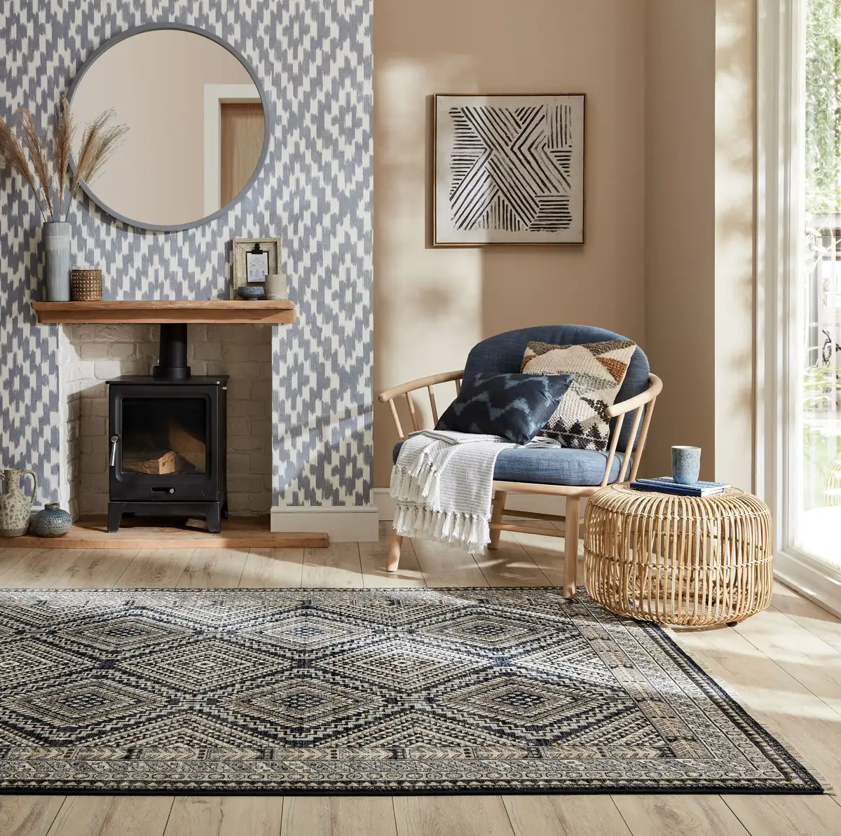 

Ковер FLAIR RUGS "Babylon Vintage", прямоугольный, традиционный ковер 120х169 см, синий