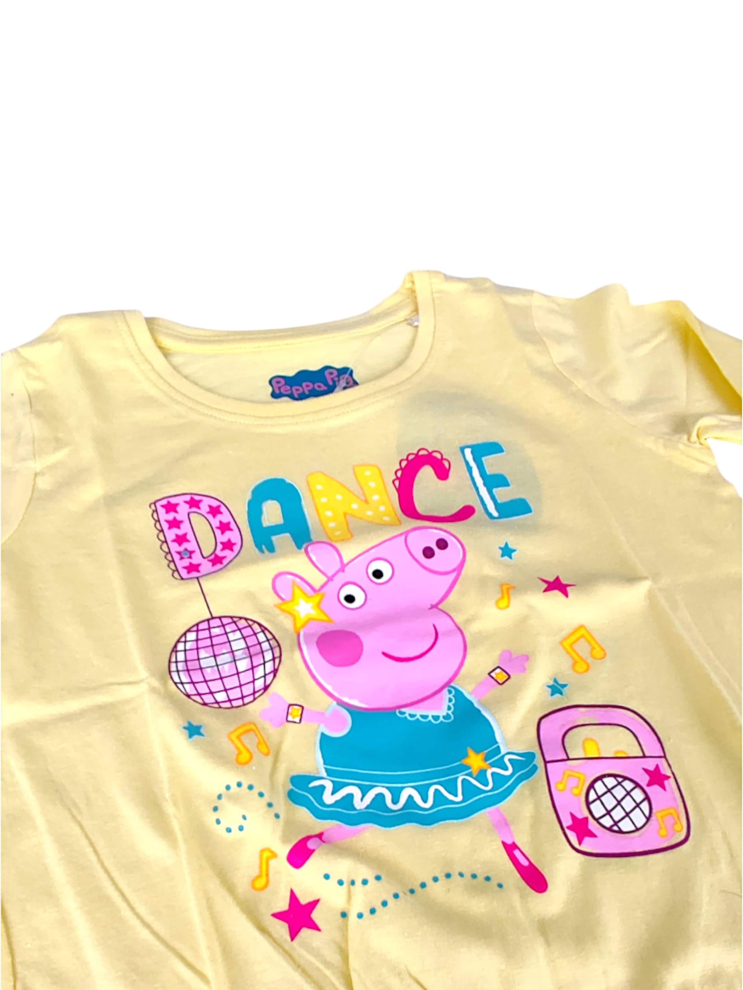 Лонгслив 'Peppa Pig' в пастельно-желтом цвете — фото 2